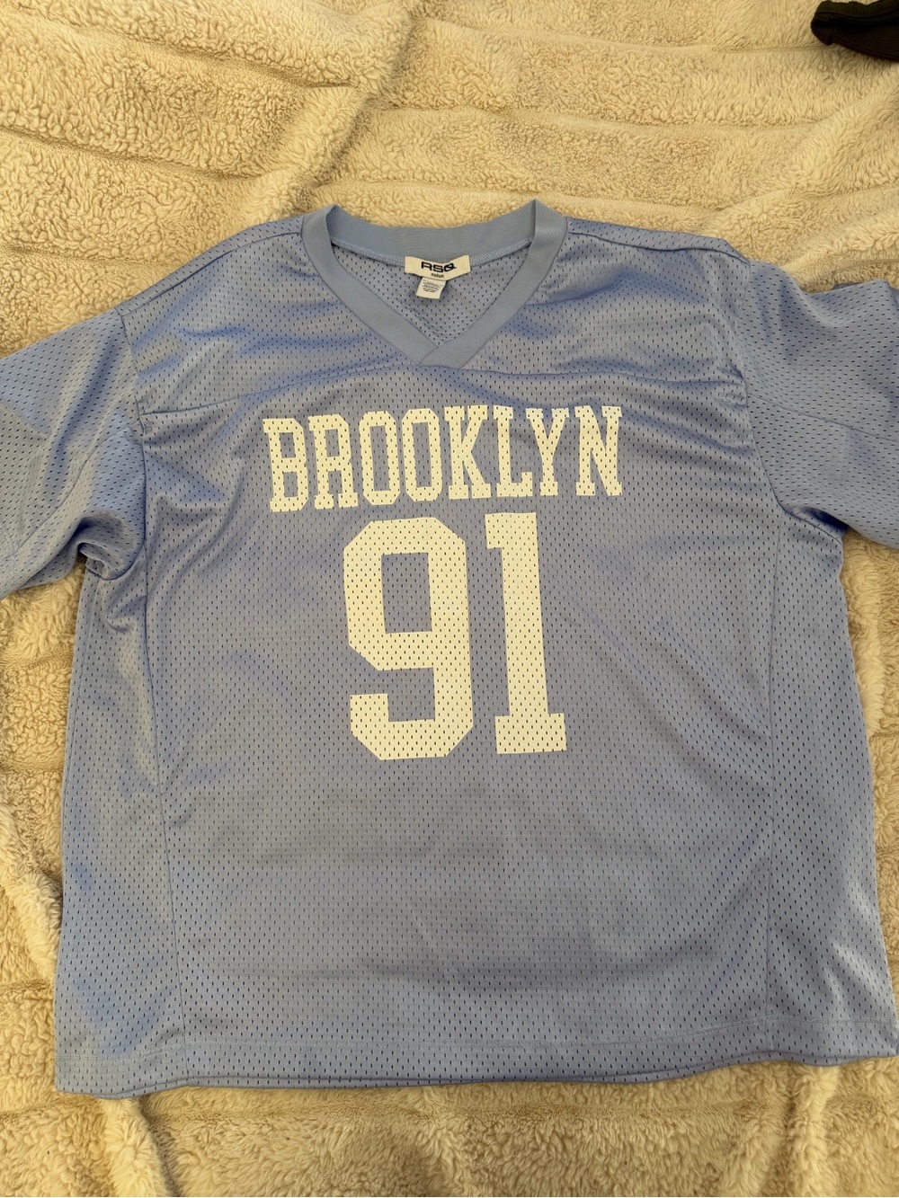 RSQ Brooklyn 91 Jersey in Blue Size Medium Like New